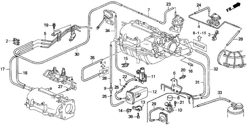 2001 Prelude Vacuum diagram and vacuum box problem please help - Honda